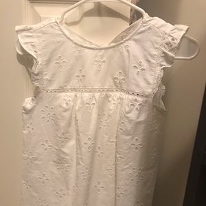 Loft White eyelet top